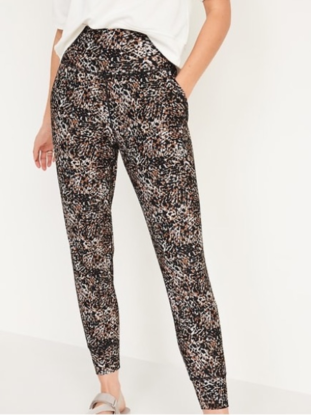 NEW Old Navy High-Waisted PowerSoft 7/8 Joggers L